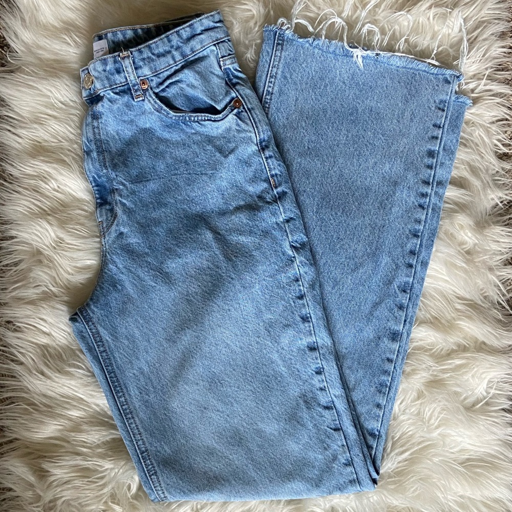 Zara Wide Leg Full Length Jeans 💕